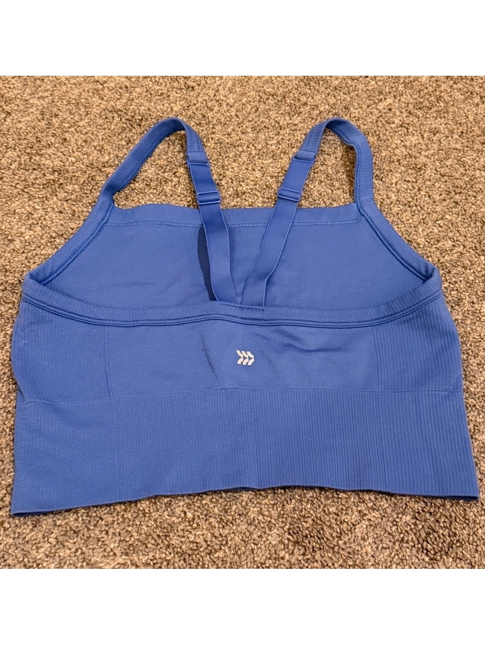 All in Motion Blue Seamless Longline Sports Bra XXL - Picture 3 of 4